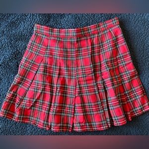 SHEIN PLAID PLEATED SKIRT